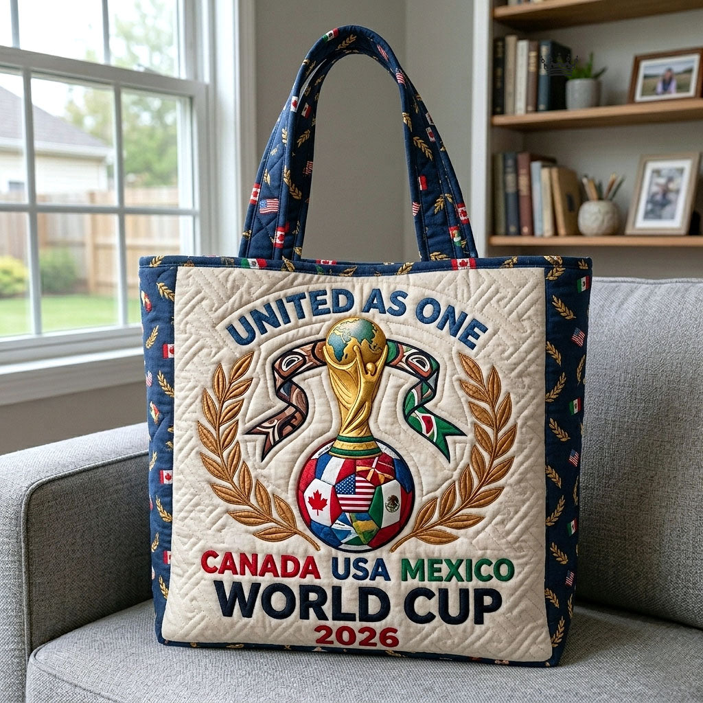 Global Football Quilted Tote Bag GFTOTP18442