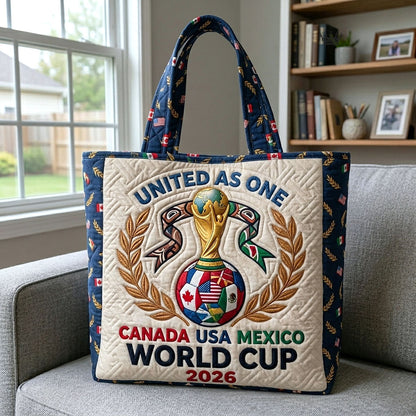 Global Football Quilted Tote Bag GFTOTP18442