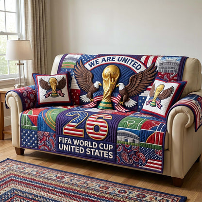 World Championship Quilted Sofa Cover GFTOTP18485