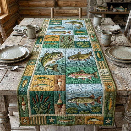 Angler Life Quilted Table Runner GFTOTP18612