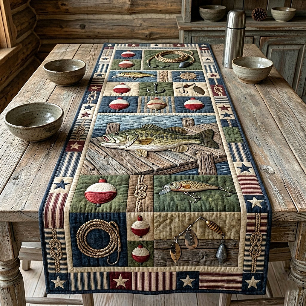 Angler Life Quilted Table Runner GFTOTP18615