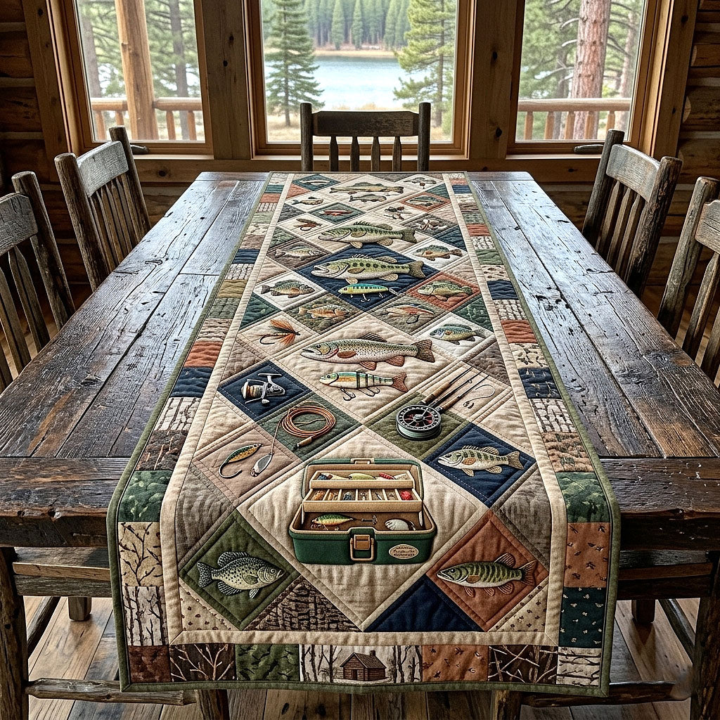 Angler Life Quilted Table Runner GFTOTP18616