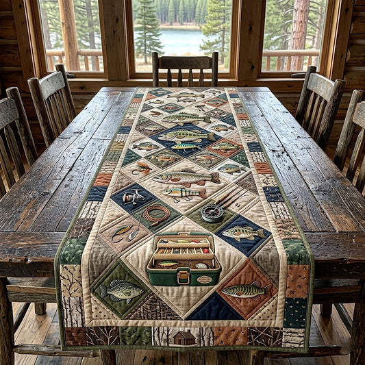Angler Life Quilted Table Runner GFTOTP18616