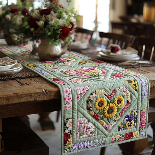 Flower Patchwork Quilted Table Runner GFTOTP18647