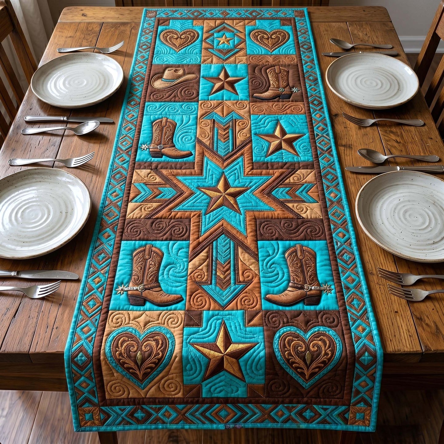 Dusty Mesa Quilted Table Runner GFTOTP18659