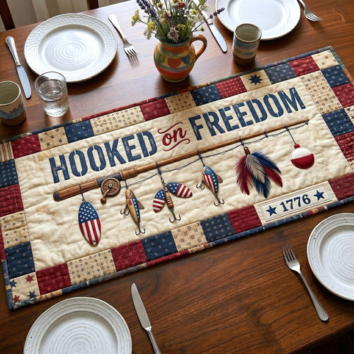 Freedom Hook Quilted Table Runner GFTOTP18666