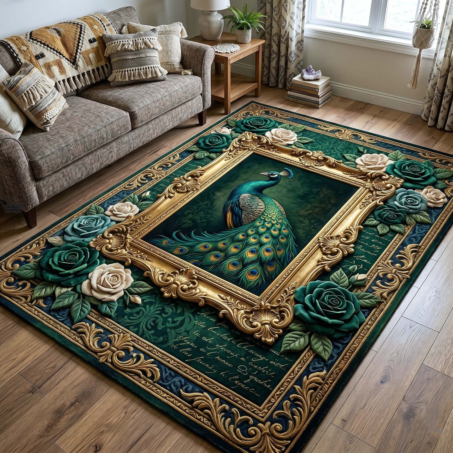 Peacock Majesty Area Rug GFTOTP18715