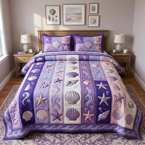 Coastal Whisper 3-Piece Quilted Bedding Set GFTOTP18723