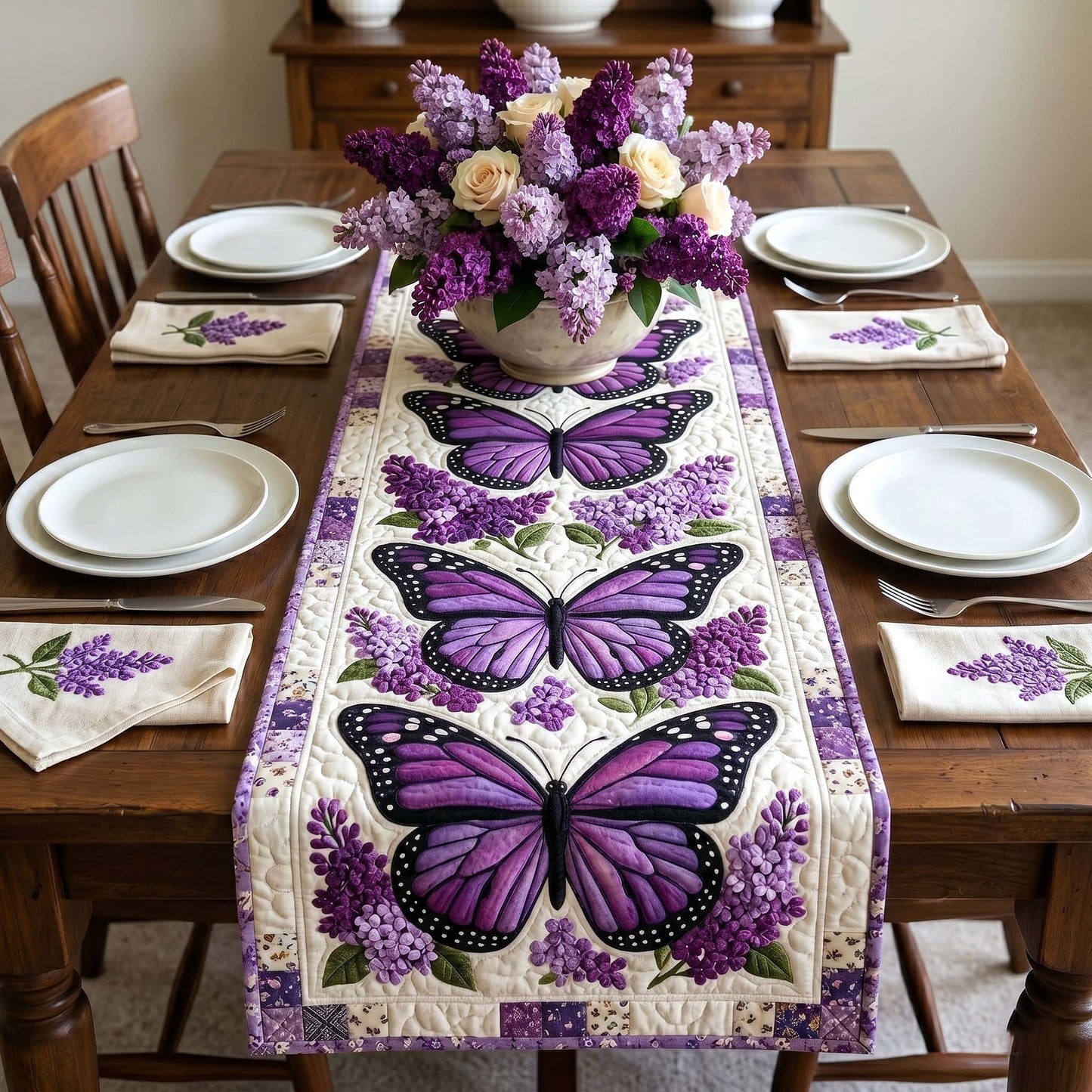 Butterfly Garden Quilted Table Runner GFTOTP18732
