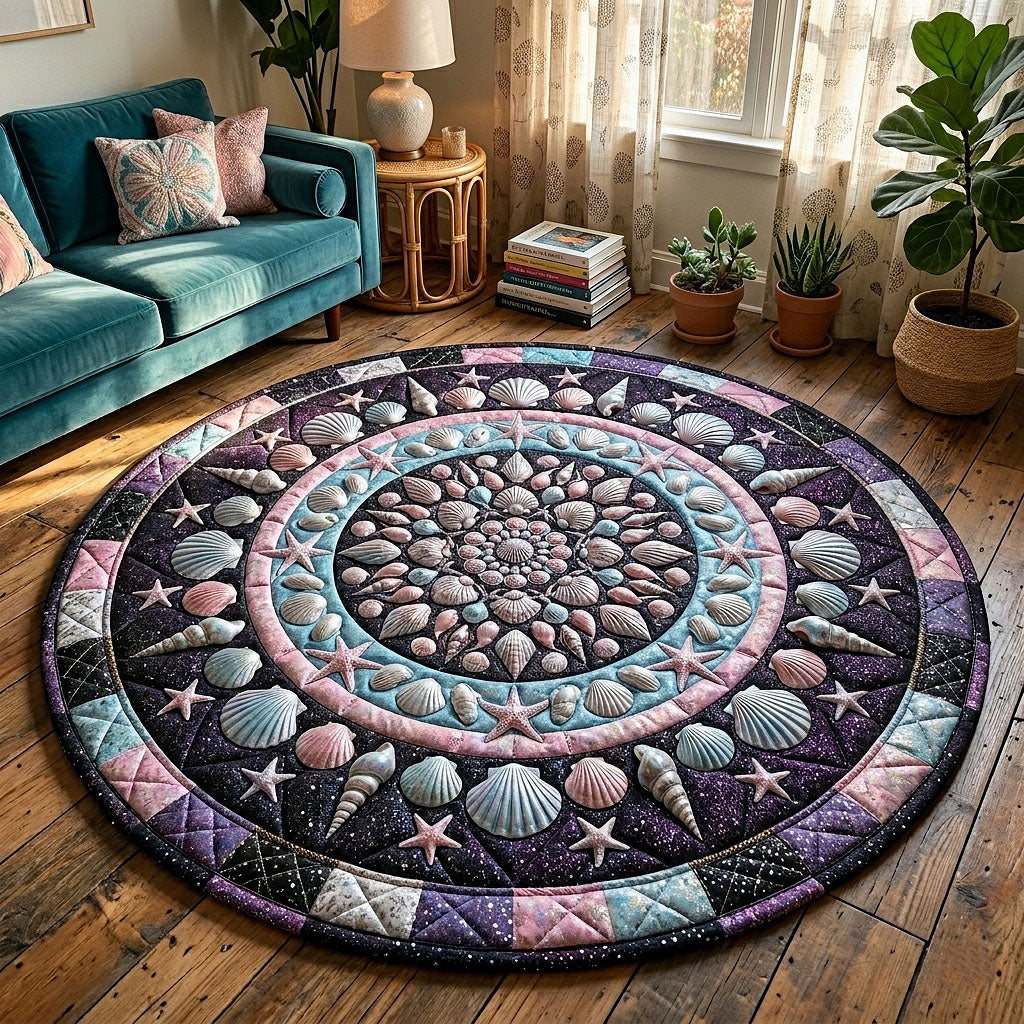 Coastal Whisper Quilted Round Mat GFTOTP18807