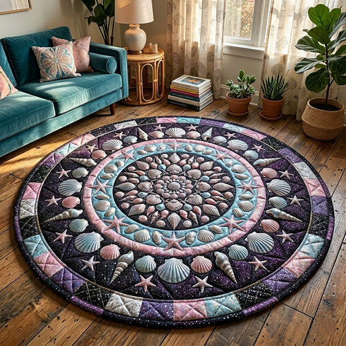 Coastal Whisper Quilted Round Mat GFTOTP18807