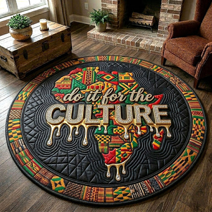 Melanin Legacy Quilted Round Mat GFTOTP18809
