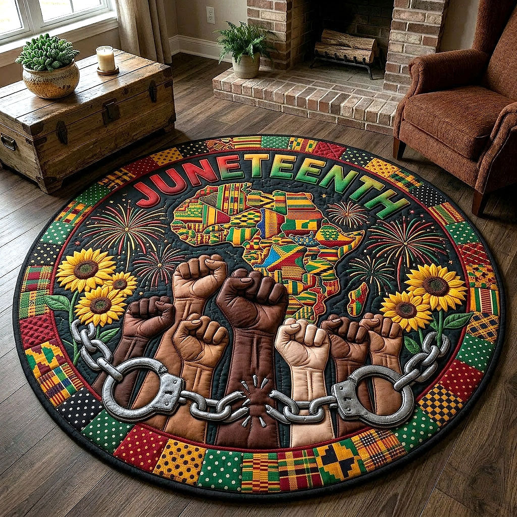 Melanin Legacy Quilted Round Mat GFTOTP18813