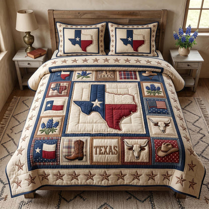 Texas Pride 3-Piece Quilted Bedding Set GFTOTP18837