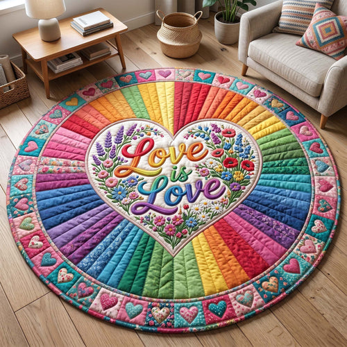 Love Pride Quilted Round Mat GFTOTP18851