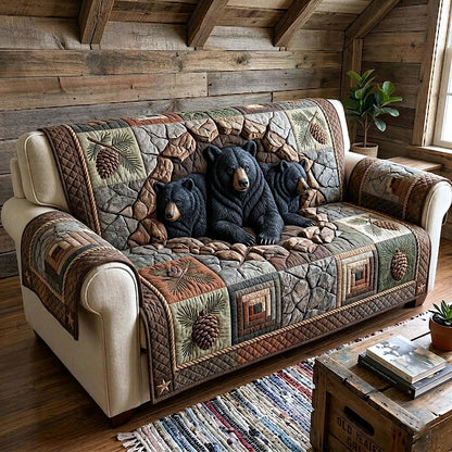 Rustic Guardian Quilted Sofa Cover GFTOTP18923