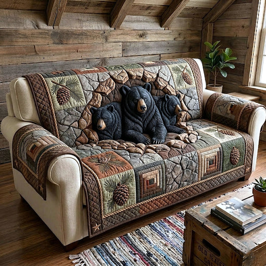 Rustic Guardian Quilted Sofa Cover GFTOTP18923