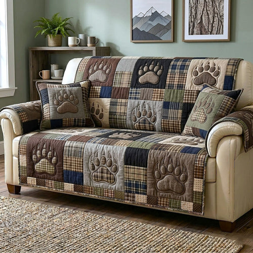 Rustic Guardian Quilted Sofa Cover GFTOTP18924