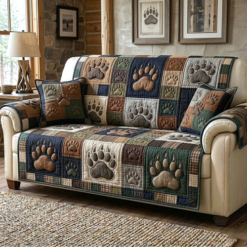 Rustic Guardian Quilted Sofa Cover GFTOTP18925