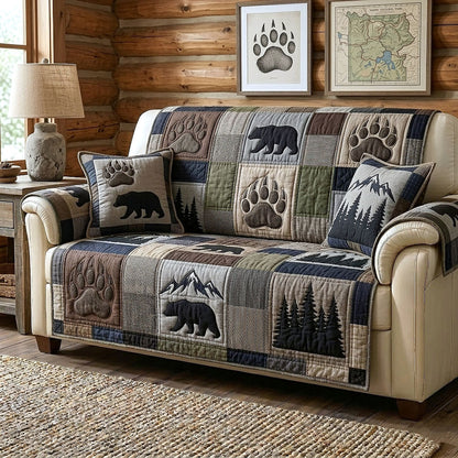 Rustic Guardian Quilted Sofa Cover GFTOTP18926