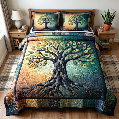 Eternal Roots 3-Piece Quilted Bedding Set GFTOTP18927