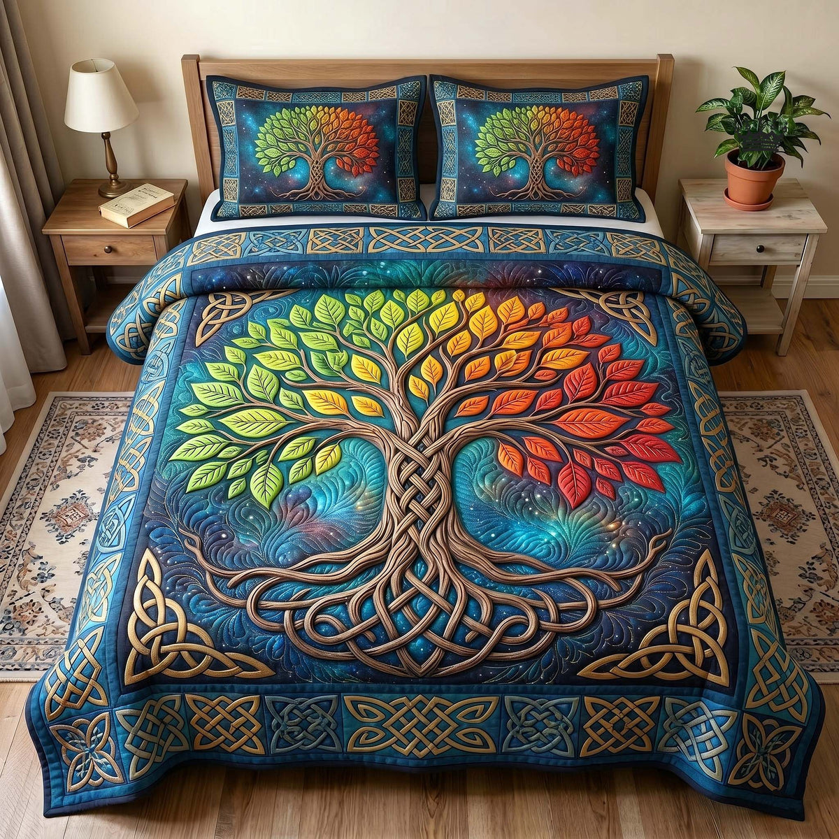Eternal Roots 3-Piece Quilted Bedding Set GFTOTP18930