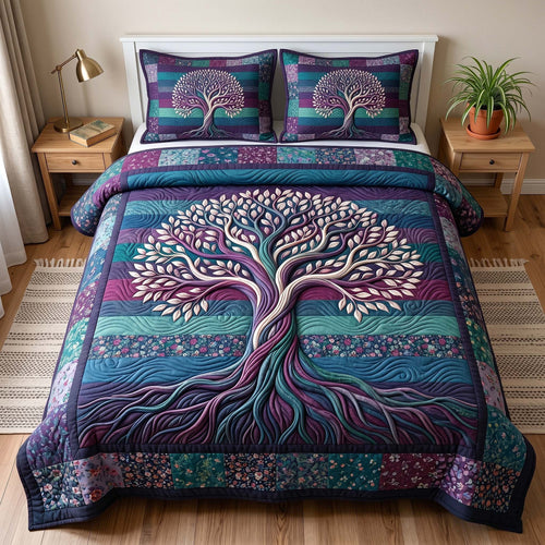 Eternal Roots 3-Piece Quilted Bedding Set GFTOTP18931