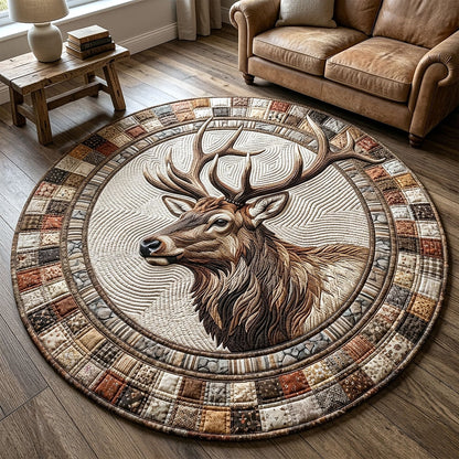 Rustic Wilderness Quilted Round Mat GFTOTP18941