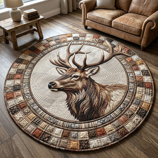 Rustic Wilderness Quilted Round Mat GFTOTP18941