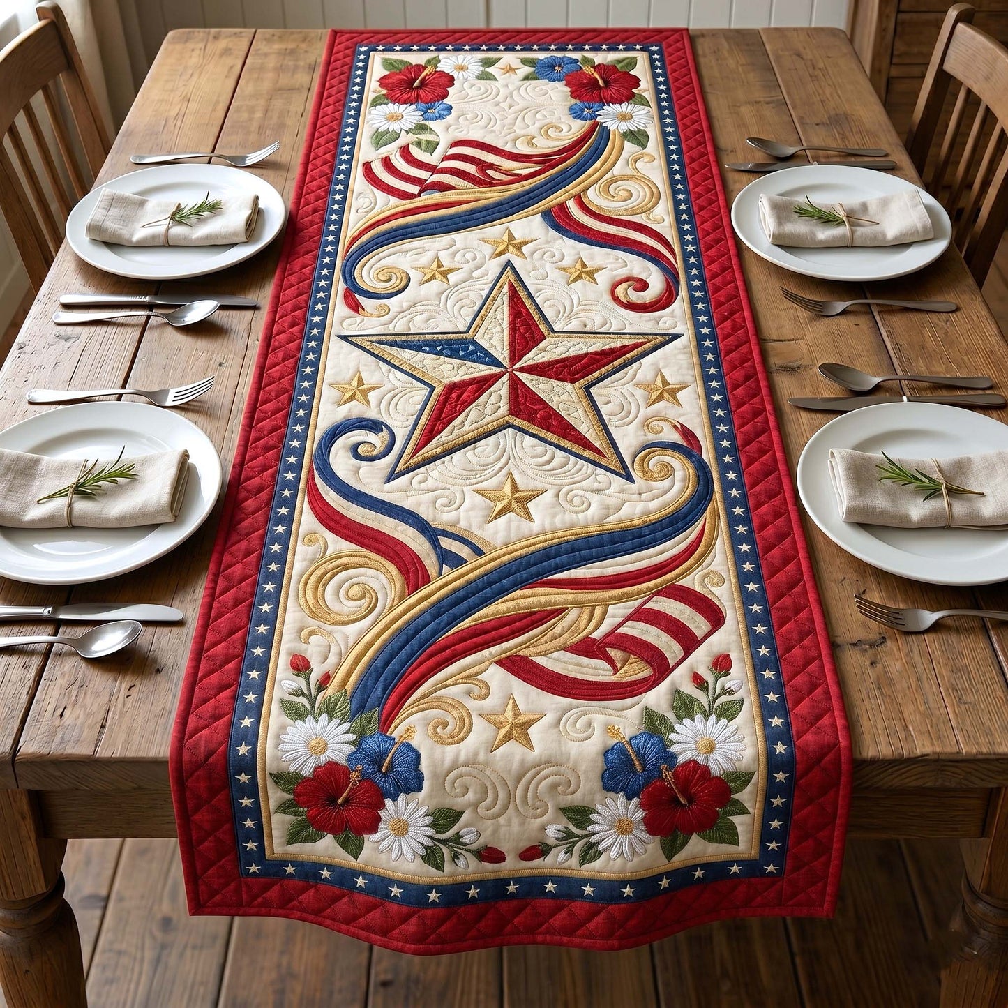 Patriotic Legacy Quilted Table Runner GFTOTP19002