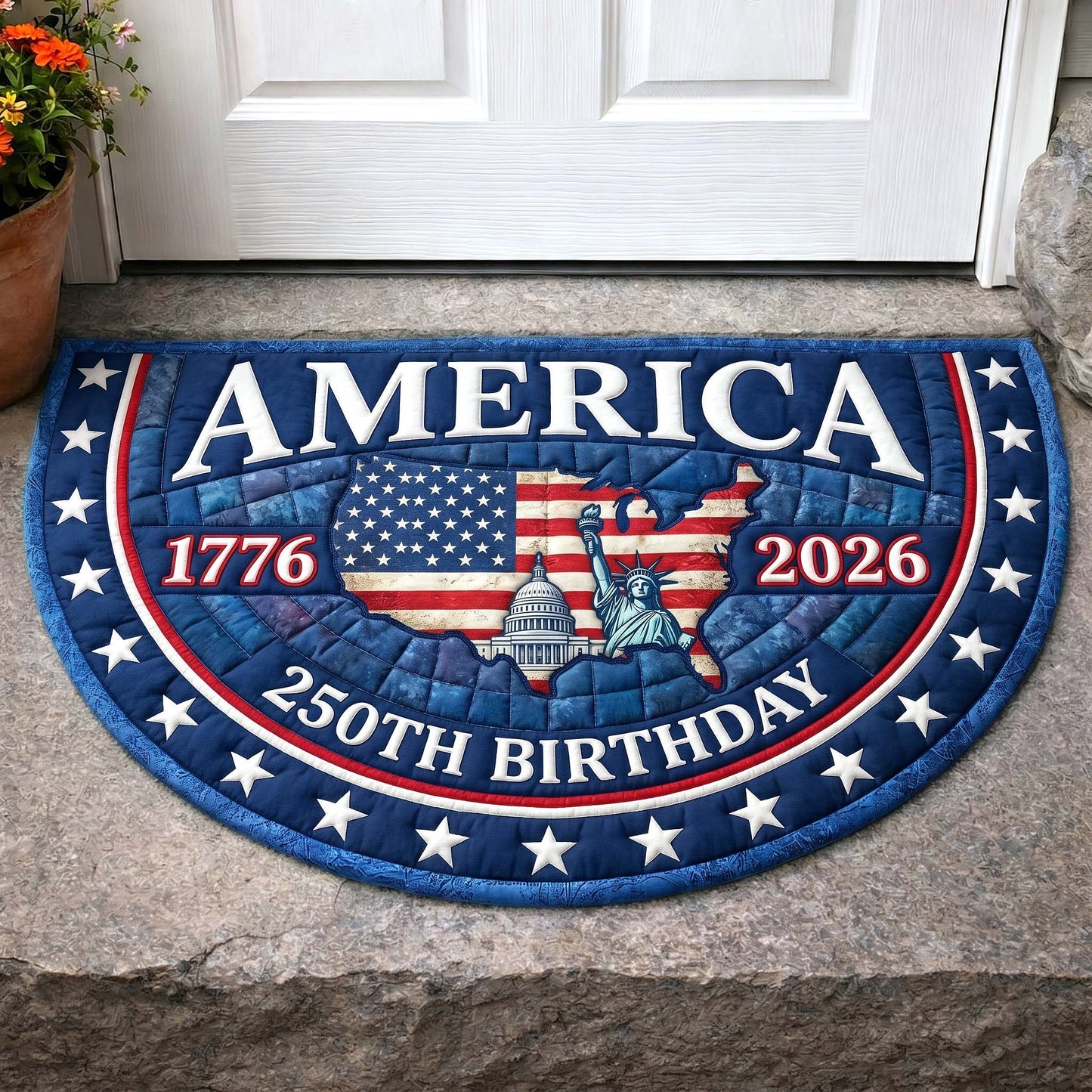 American Glory Quilted Welcome Mat GFTOTP19008