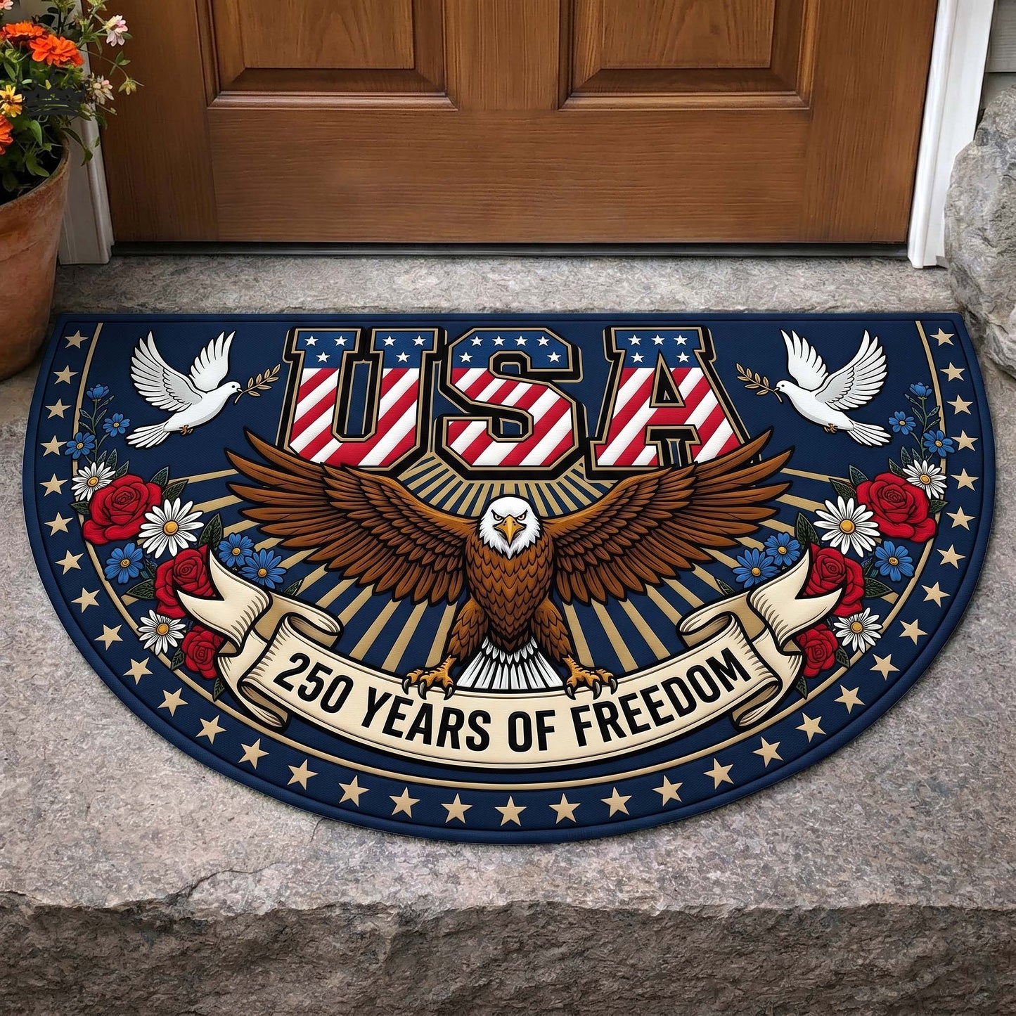 American Glory Quilted Welcome Mat GFTOTP19010