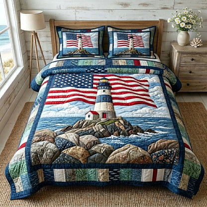 Coastal Glow 3-Piece Quilted Bedding Set GFTOTP19066