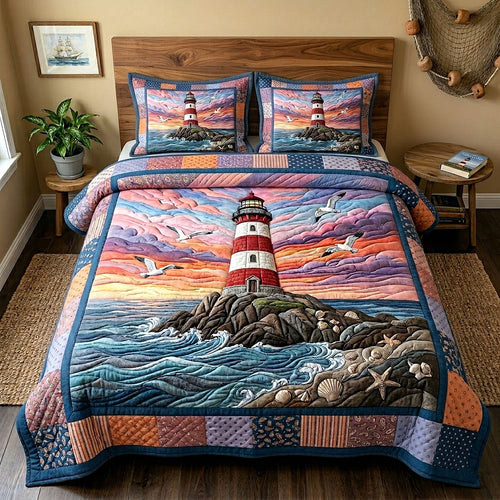 Coastal Glow 3-Piece Quilted Bedding Set GFTOTP19067