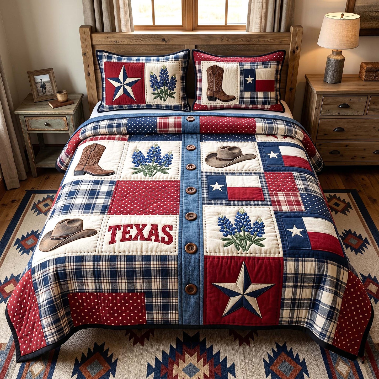 Texas Pride 3-Piece Quilted Bedding Set GFTOTP19069