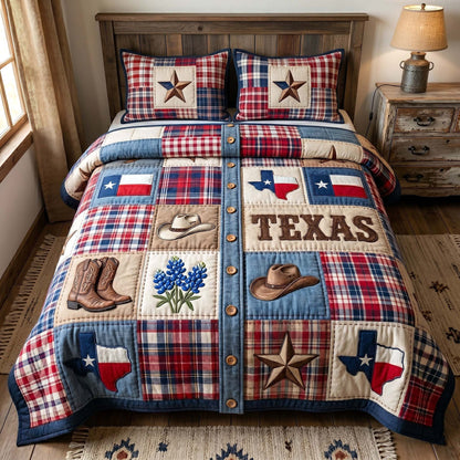 Texas Pride 3-Piece Quilted Bedding Set GFTOTP19070