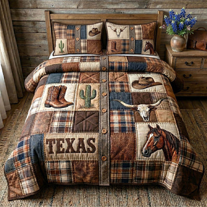 Texas Pride 3-Piece Quilted Bedding Set GFTOTP19071