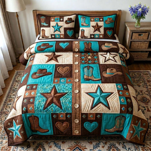 Texas Pride 3-Piece Quilted Bedding Set GFTOTP19072