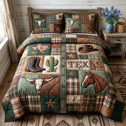 Texas Pride 3-Piece Quilted Bedding Set GFTOTP19073