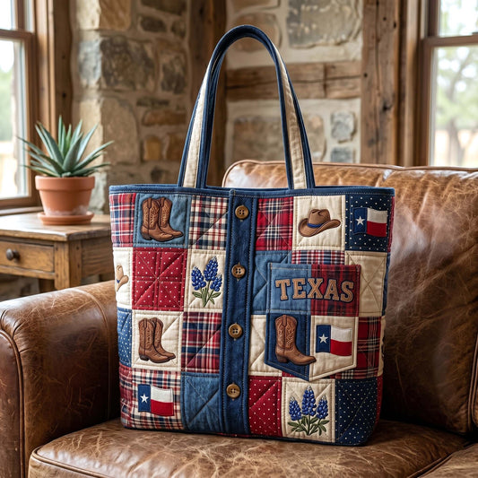 Texas Pride Quilted Tote Bag GFTOTP19076
