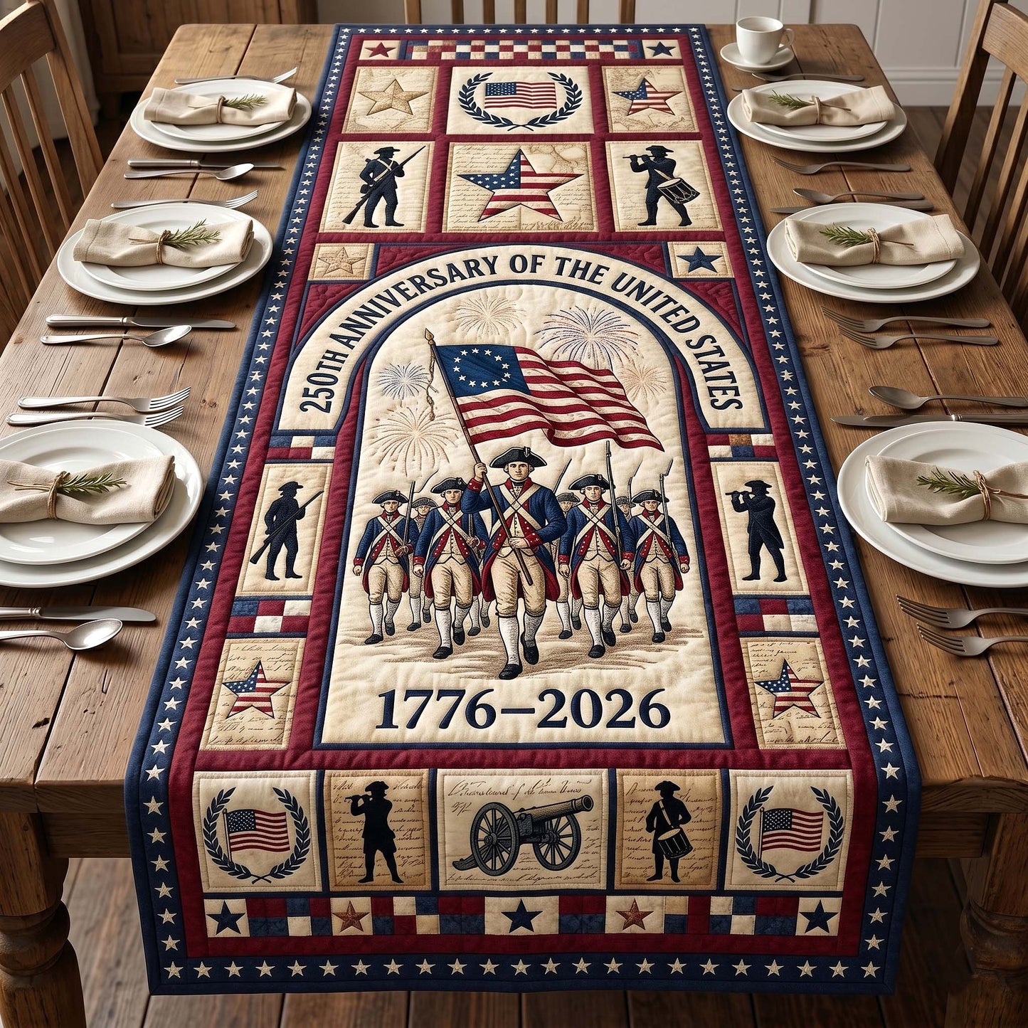 Patriot Legacy Quilted Table Runner GFTOTP19119