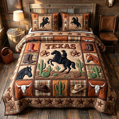 Texas Pride 3-Piece Quilted Bedding Set GFTOTP19152