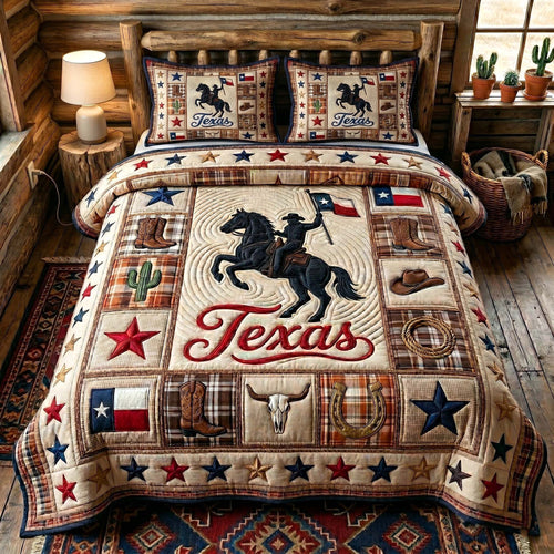 Texas Pride 3-Piece Quilted Bedding Set GFTOTP19153