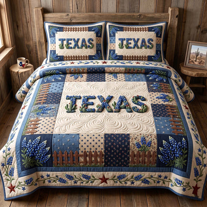 Texas Pride 3-Piece Quilted Bedding Set GFTOTP19154