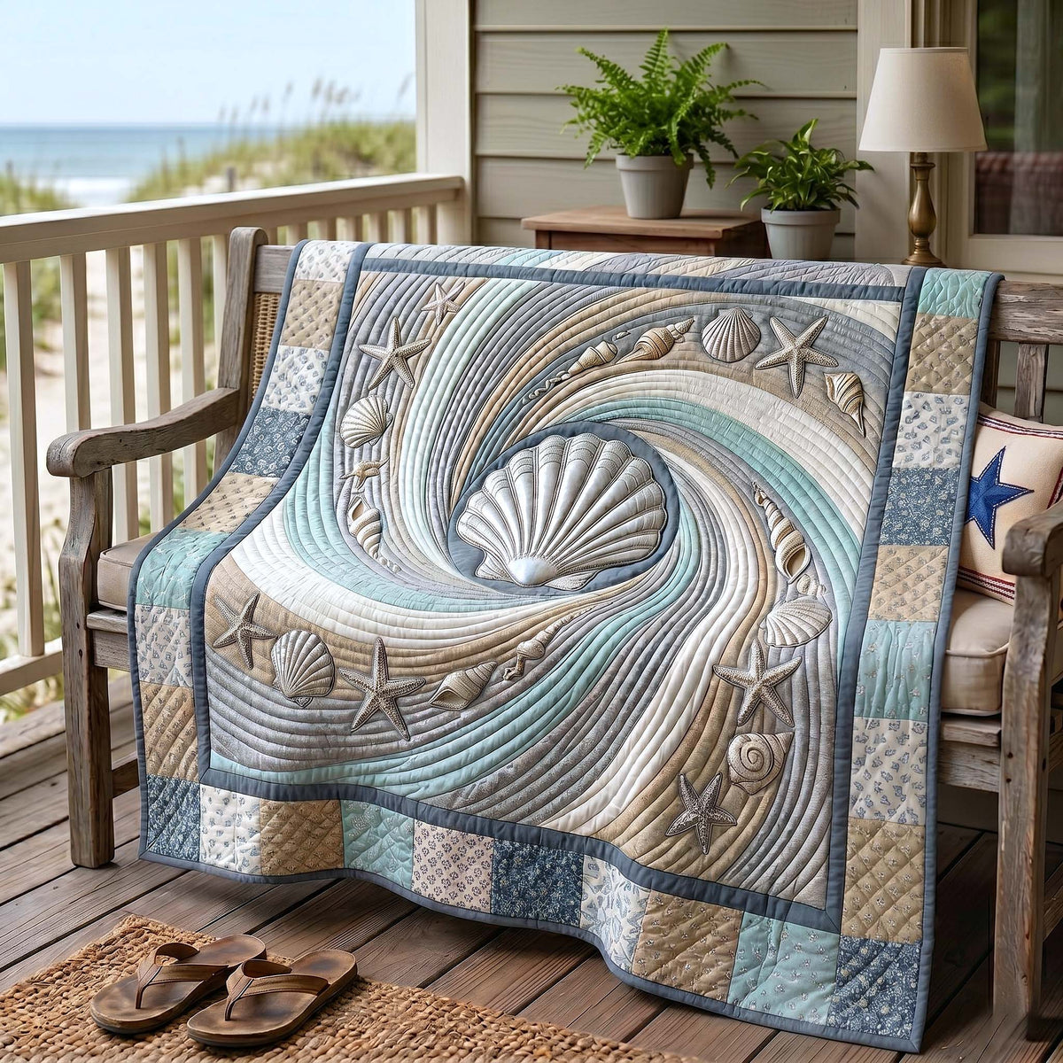 Coastal Whisper Quilted Blanket GFTOTP18721 C4