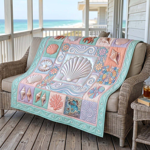 Coastal Whisper Quilted Blanket GFTOTP19164