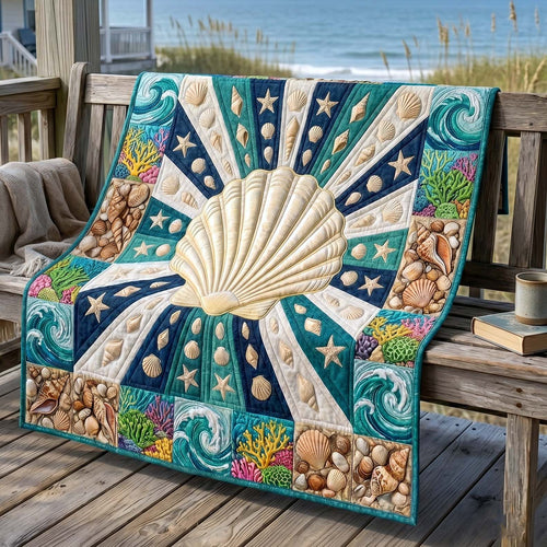 Coastal Whisper Quilted Blanket GFTOTP19165
