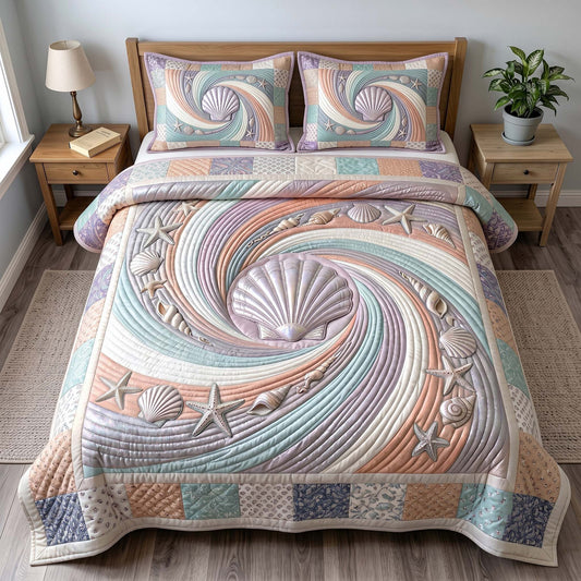 Coastal Whisper 3-Piece Quilted Bedding Set GFTOTP19189