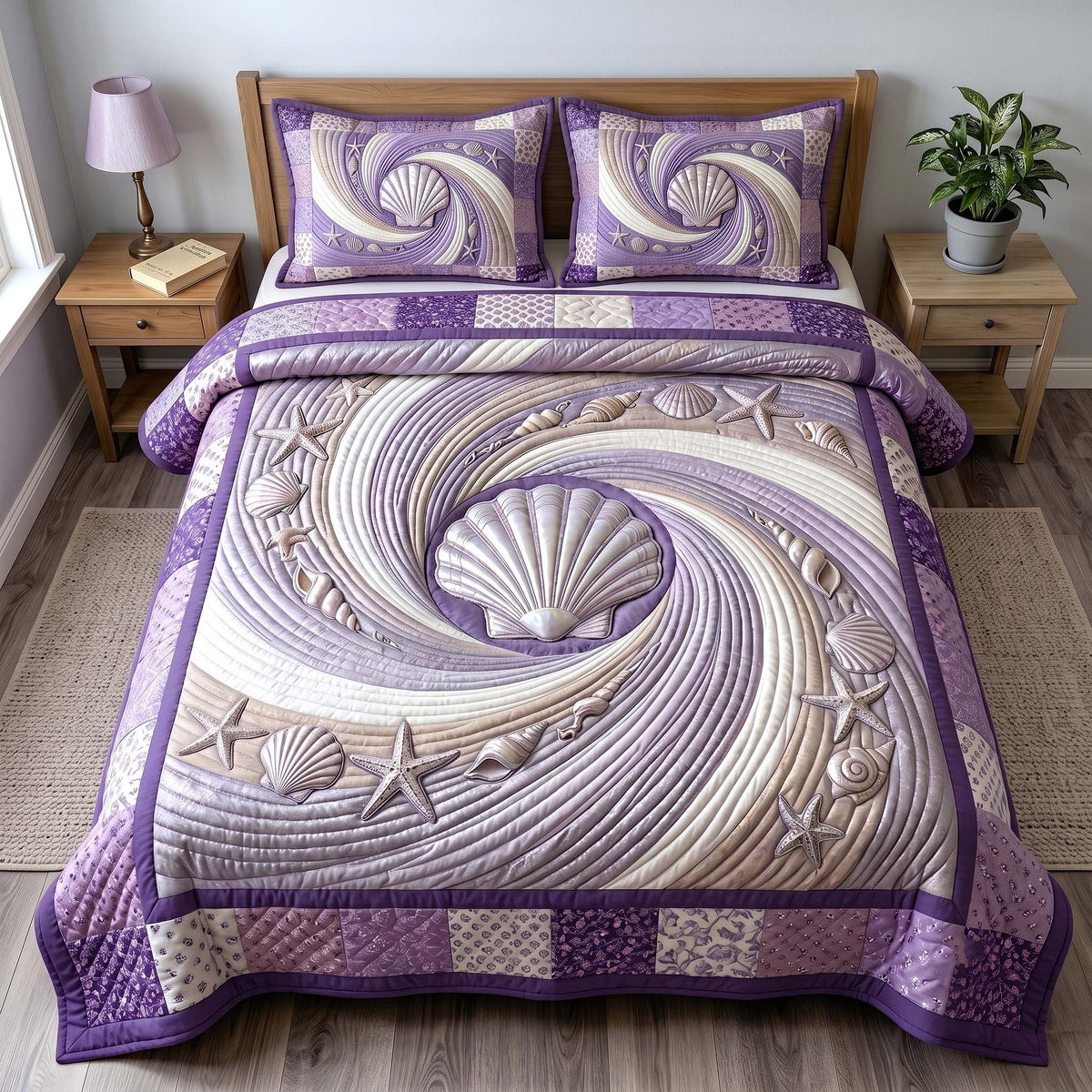 Coastal Whisper 3-Piece Quilted Bedding Set GFTOTP19192