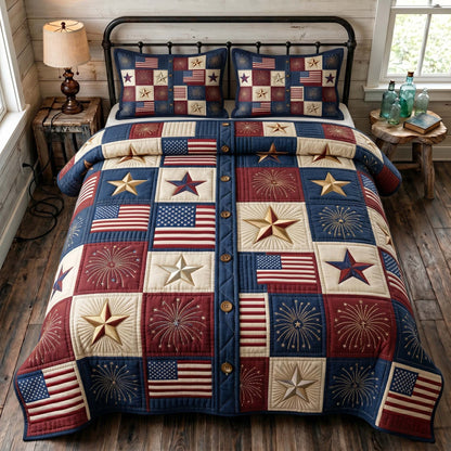 Liberty Legacy 3-Piece Quilted Bedding Set GFTOTP19215